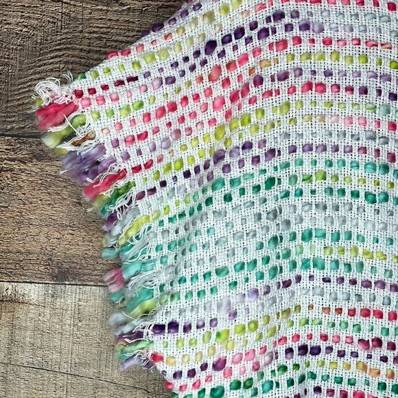 Judith March Tweed Short Sleeve Crop Top Fringe Trim Size Small - Picture 3 of 10